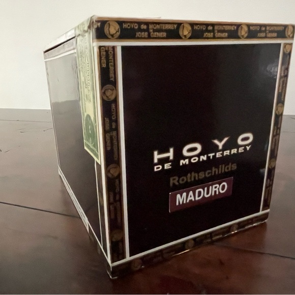 Hoyo De Monterrey de Jose Gener Rothschild Madero Empty Cigar Box - Picture 4 of 5